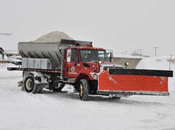 Snow plow and salter, Orland Park, Illinois. Photo courtesy of the Village of Orland Park