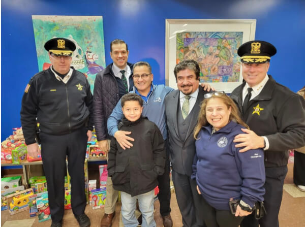 Cook County Commissioner Frank Aguilar hosts the Three Kings Celebration in Lyons with Mayor Chris Getty, Cook COunty Board President Toni Preckwinkle and other local officials