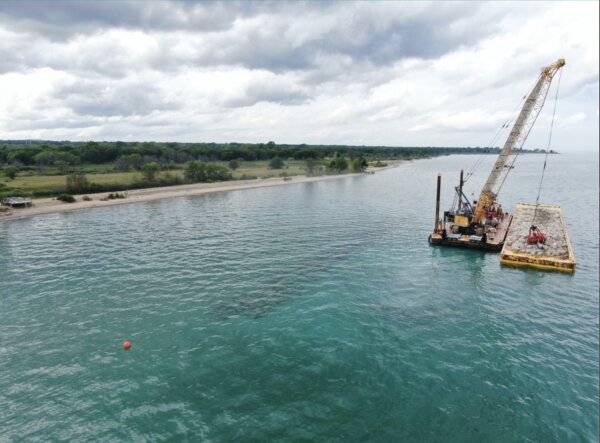 Anti-shoreline erosion projects courtesy of the Illinois Department of Natural Resources (IDNR)