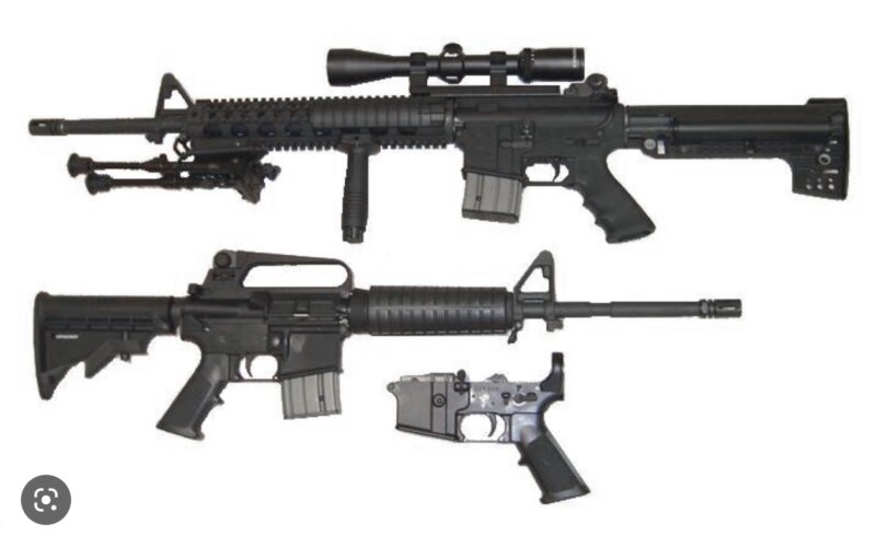 Assault weapons, courtesy of WIkipedia Suburban Chicagoland
