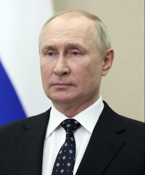 Terrorist Russian tyrant Vladimir Putin who is guilty of massacring civilians in his war against Ukraine. Photo credit Wikipedia