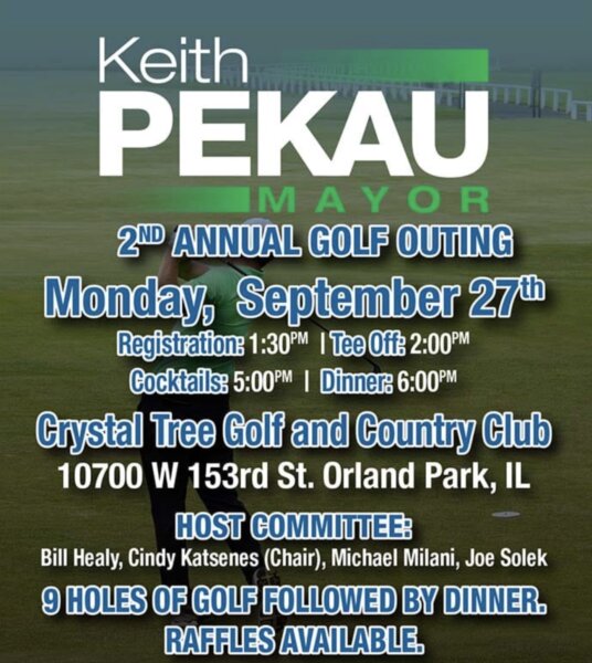 Pekau golf outing promotion from several years ago