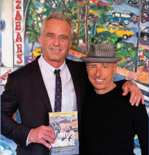 Robert F. Kennedy Jr., with author and Thalassemia researcher and investor Patrick Girondi