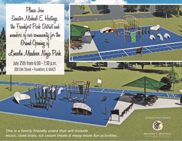 Grand Opening of Ninja Park in Frankfort July 25, 2023 6 to 7:30 PM