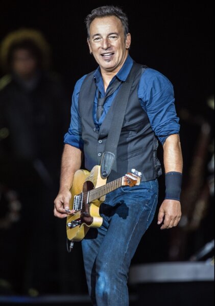 Bruce Springsteen performing at Roskilde Festival 2012. Photo credit: Bill Ebbesen and Wikipedia
