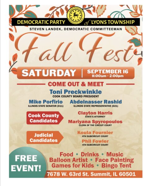 Lyons Township FallFest Sept. 16, 2023