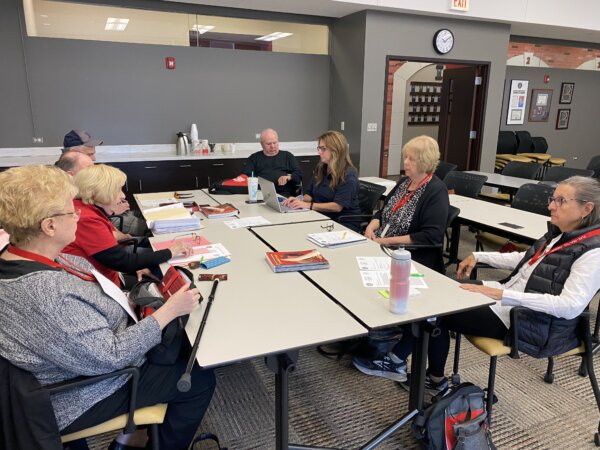 Senior Advisory Council members discuss programs and support for the Orland Fire Protection District. Photo courtesy of the OFPD