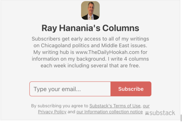 Ray Hanania columns subscriptionbox