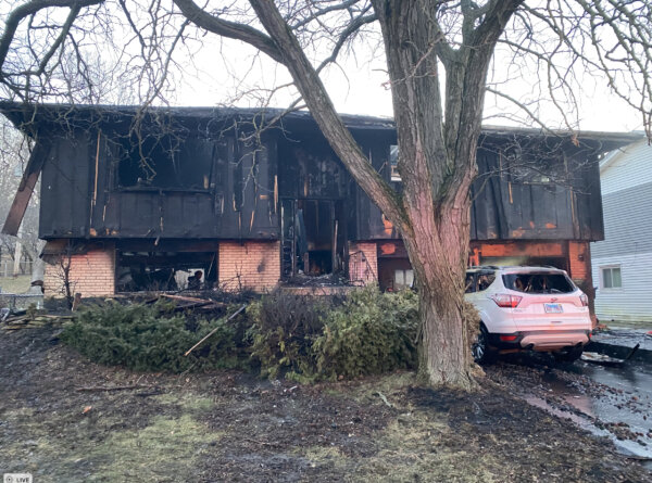 One firefighter was injured but was later released by the hospital after battling a fire at a home in Orland Park early Tuesday morning, officials of the Orland Fire Protection District said.The fire was reported at 3:35 AM on Tuesday Feb. 20, 2024 at the 147th Block of Holly Court in Orland Park. Photo courtesy of the Orland Fire Protection District