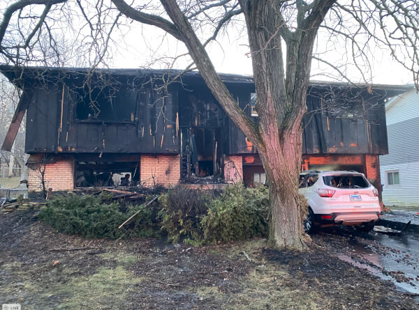 One firefighter was injured but was later released by the hospital after battling a fire at a home in Orland Park early Tuesday morning, officials of the Orland Fire Protection District said. The fire was reported at 3:35 AM on Tuesday Feb. 20, 2024 at the 147th Block of Holly Court in Orland Park. Photo courtesy of the Orland Fire Protection District
