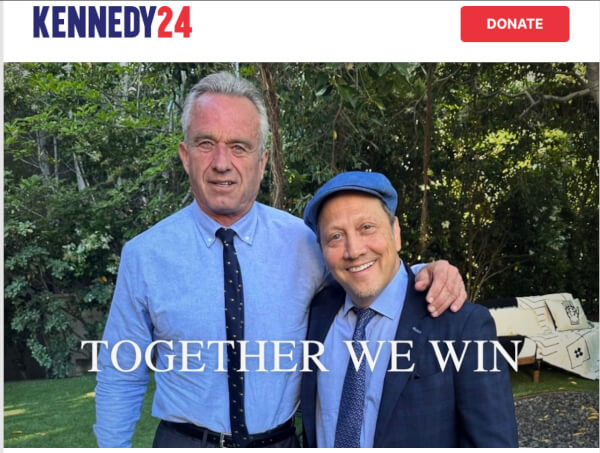 Actor Rob Schneider endorses Presidential candidate Robert F. Kennedy Jr