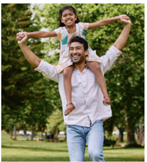 Father Daughter enjoy park courtesy of Jeffery M Leving LLC
