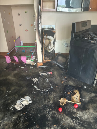 OFPD fire 11500 Block of 113th Avenue in Orland Park. Photo courtesy of the OFPD 9-23-25