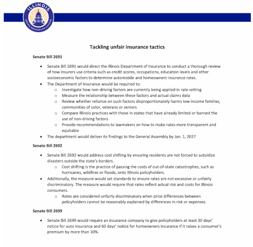 Hastings insurance legislation