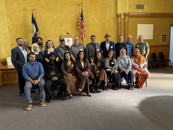 Mahnoor Ahmad Dupage 2nd district candidate with supporters