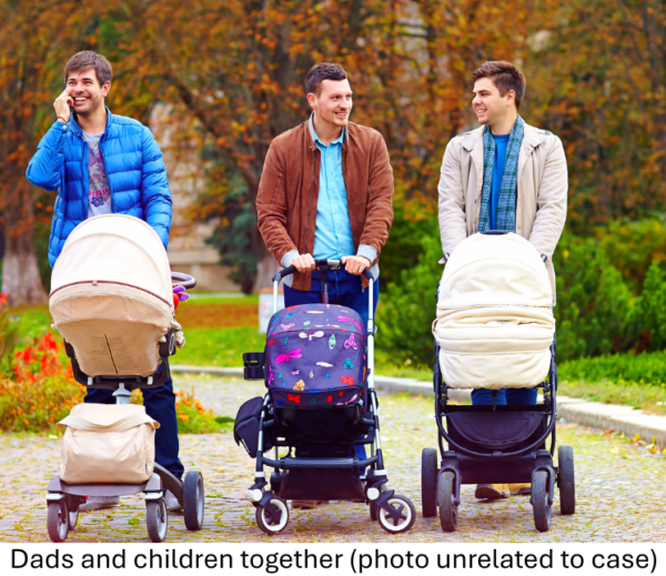 Dads and kids together. Leving Firm