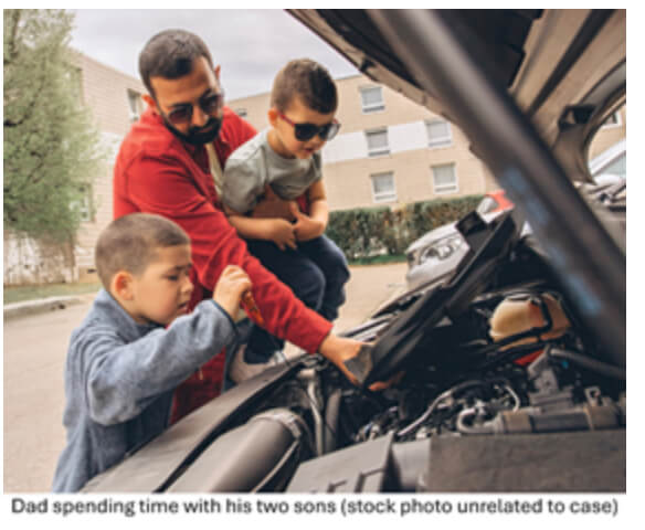 father and sons Leving