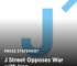 J Street opposes war with Iran