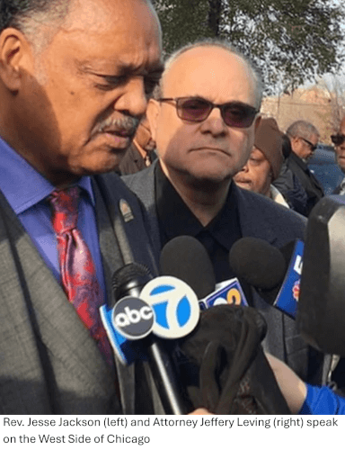 Rev. Jesse Jackson and Jeffery M. Leving