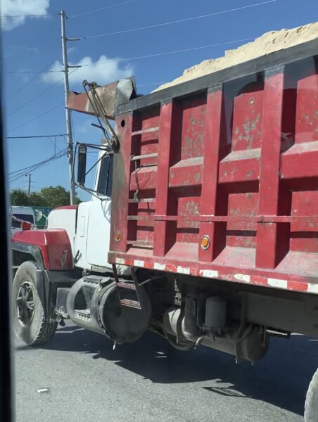 dump truck gravel truck. Photo Ray Hanania