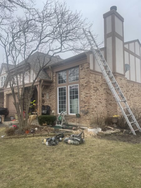 The Orland Fire Protection District responded to a home fire on the 9100 Block of Greencastle Lane on Saturday afternoon, March 7, 2026, hampered by numerous obstructions officials referred to as “possible hoarding.”
