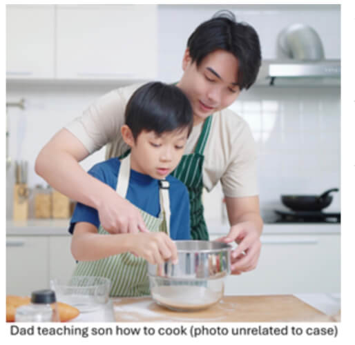 Dad and son Leving Photo