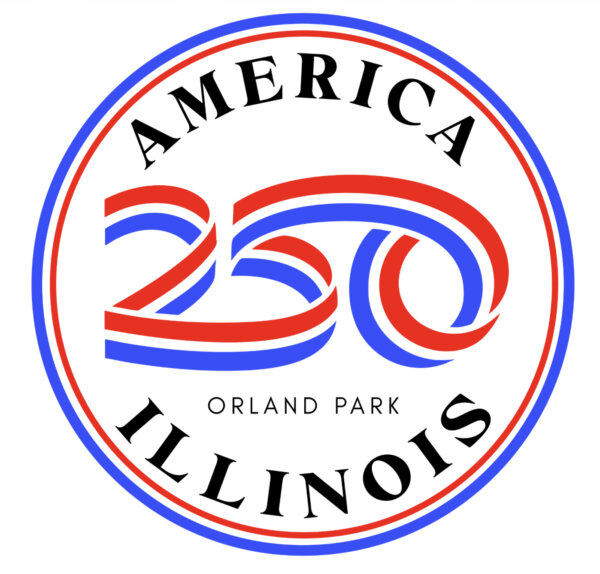 Orland Park America 250 Anniversary celebration logo