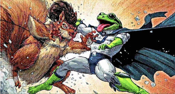 The Unbelievable Ultrafrog vs. Nutsfuratu, the Giant Alien Vampire Squirrel from Planet Schnark