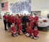 Orland Fire Protection District Kids Camp attendees June 2026 pose with Cook County Canine Unit dog Darwin. Photo Ray Hanania
