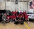 Junior Cadet campers with OFPD Staff and representatives of the days' first training program from the Cook County Canine Units.