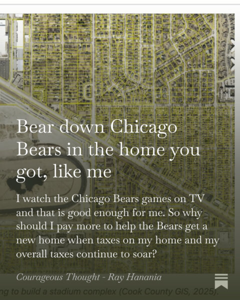 Bear Down Chicago Bears column by Ray Hanania. https://hanania.substack.com/p/bear-down-chicago-bears-in-the-home