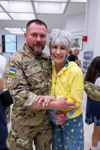 08-21-26 Maria Pappas with Ukrainian Soldier