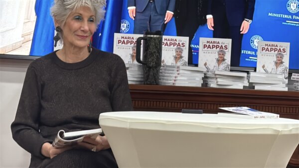 Maria Pappas discusses her new momoir "Maria the Pappas" at a book signing at the Romanian Heritage Center Thursday Oct. 8, 2026